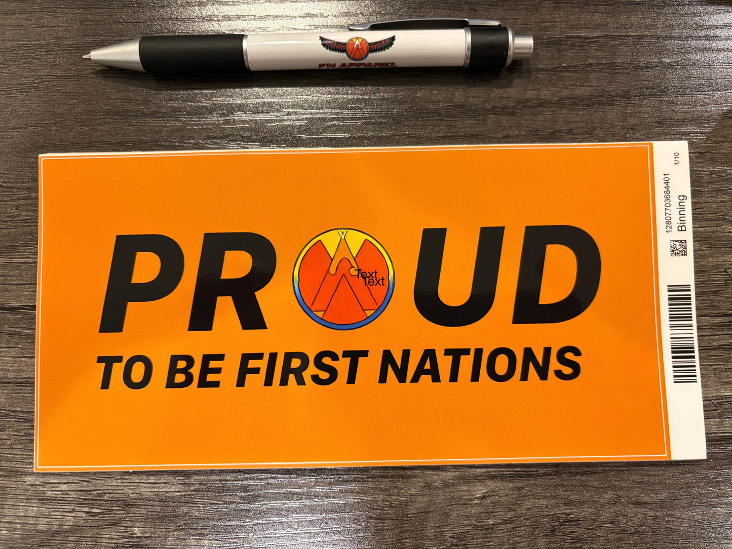 Bumper Sticker - Proud to be First Nation
